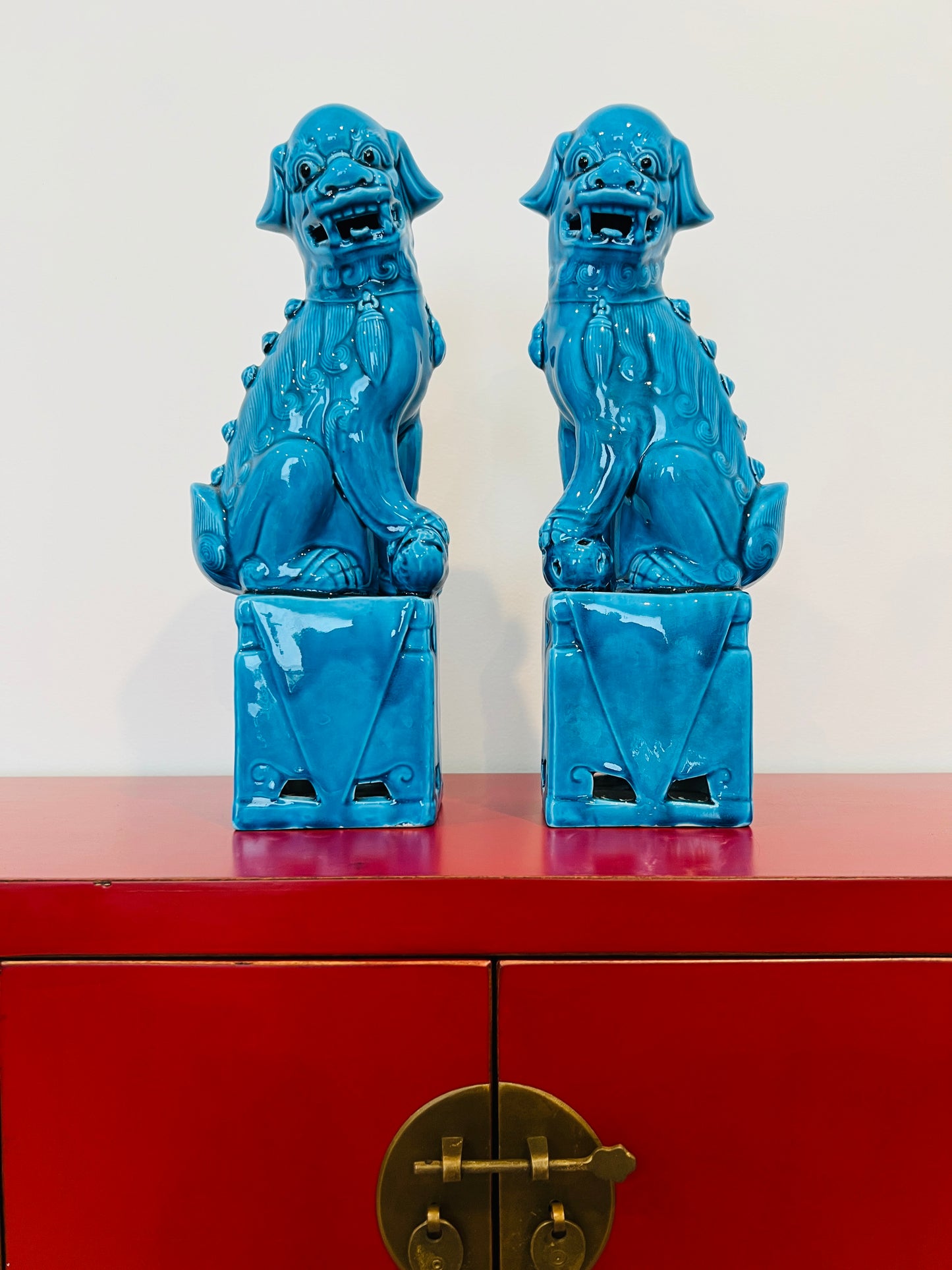Turquoise Foo Dogs