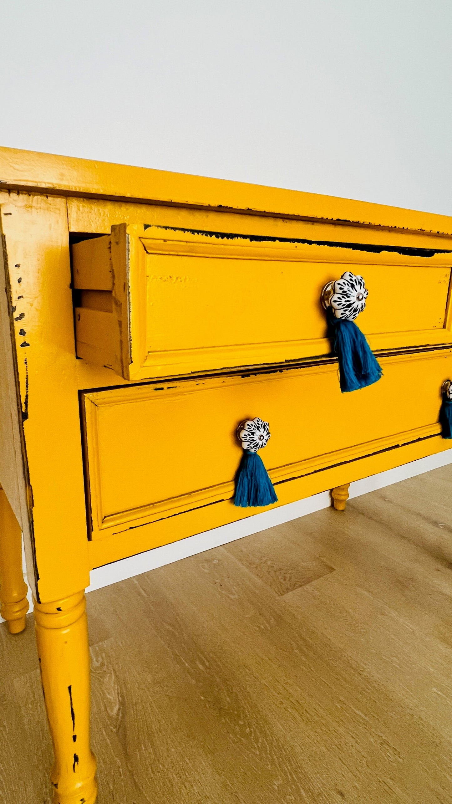 Gorgeous Yellow Wooden Drawers