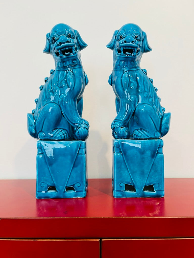 Turquoise Foo Dogs