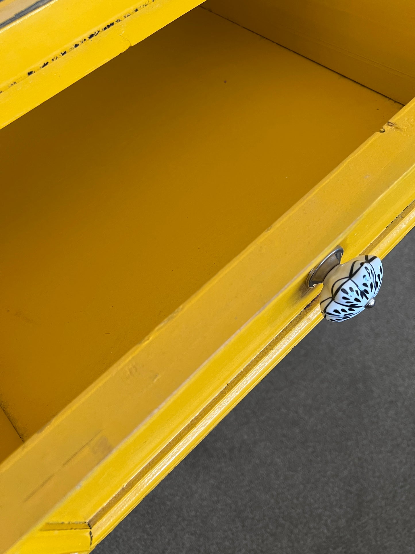 Gorgeous Yellow Wooden Drawers
