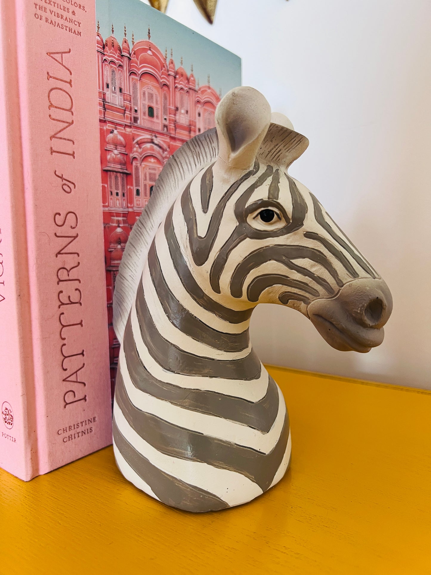 Funky Pair of Zebra Bookends