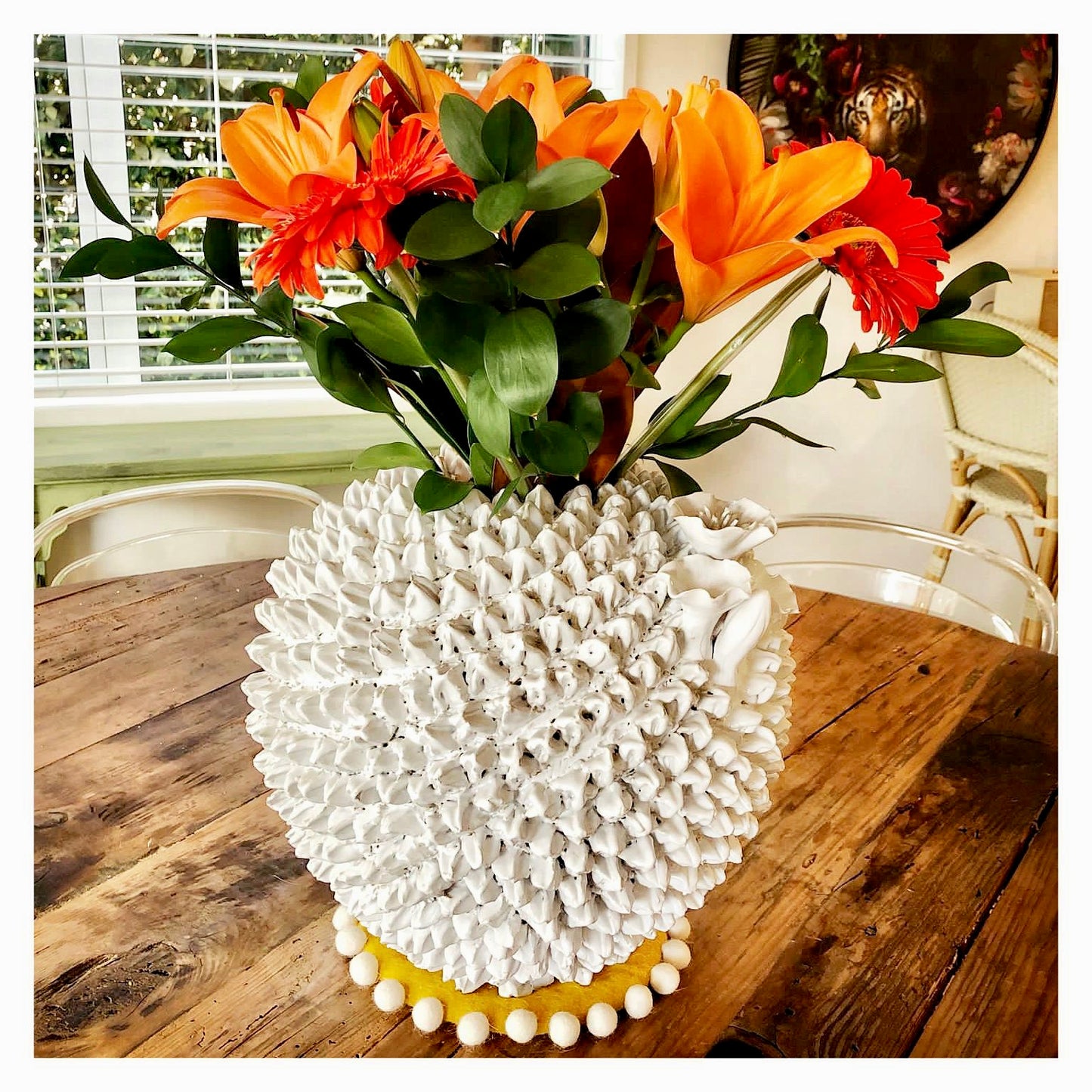 Striking Large Textured Vase