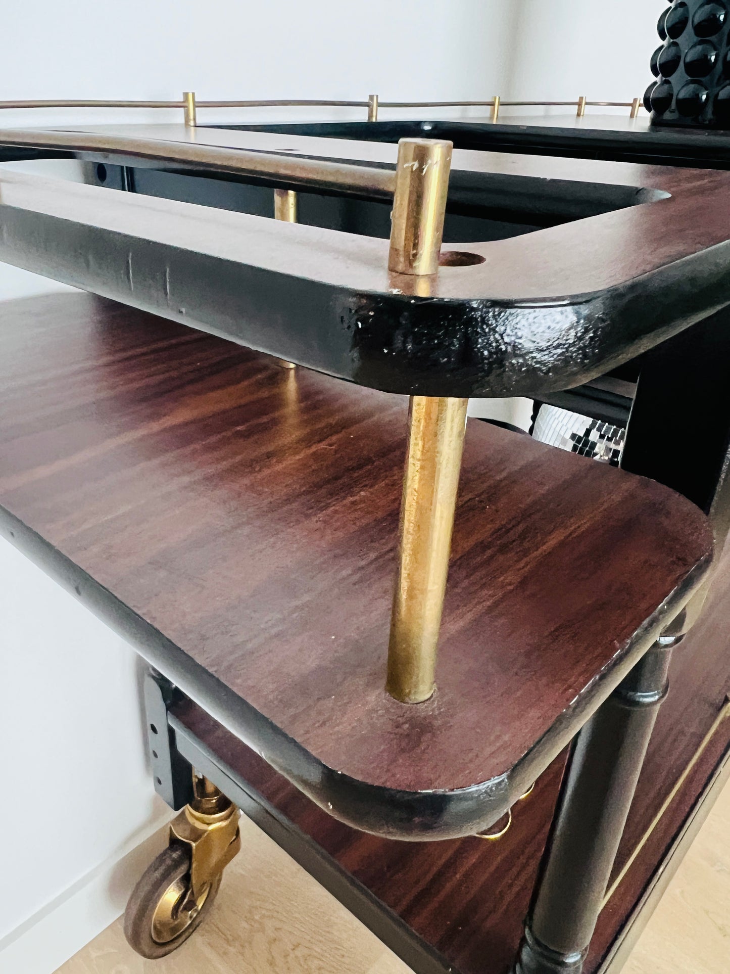 Stunning Fully Curated Mid-century Bar Cart