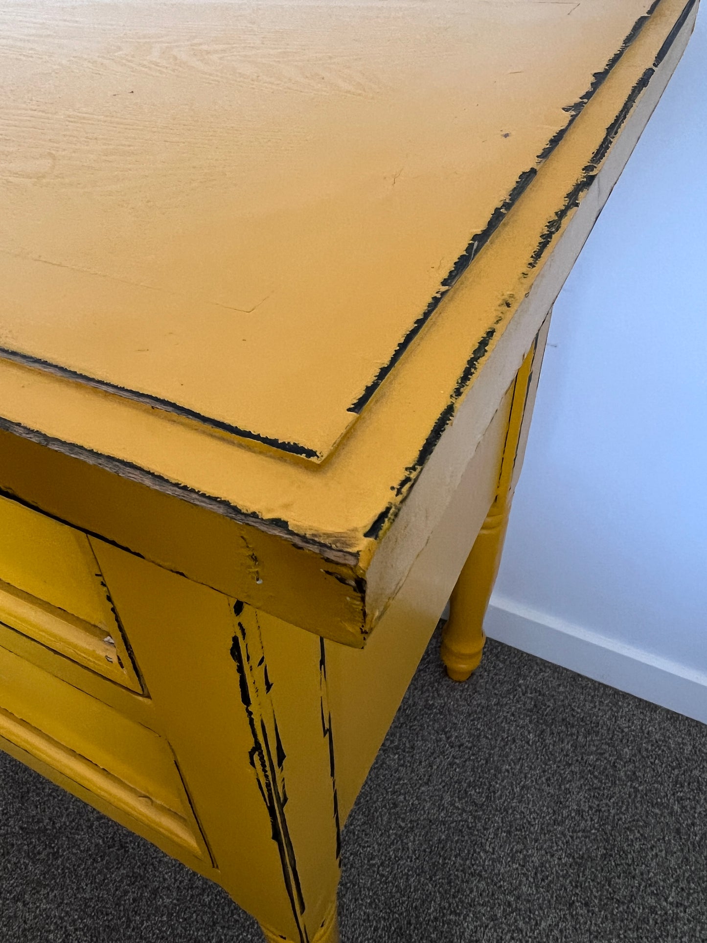Gorgeous Yellow Wooden Drawers