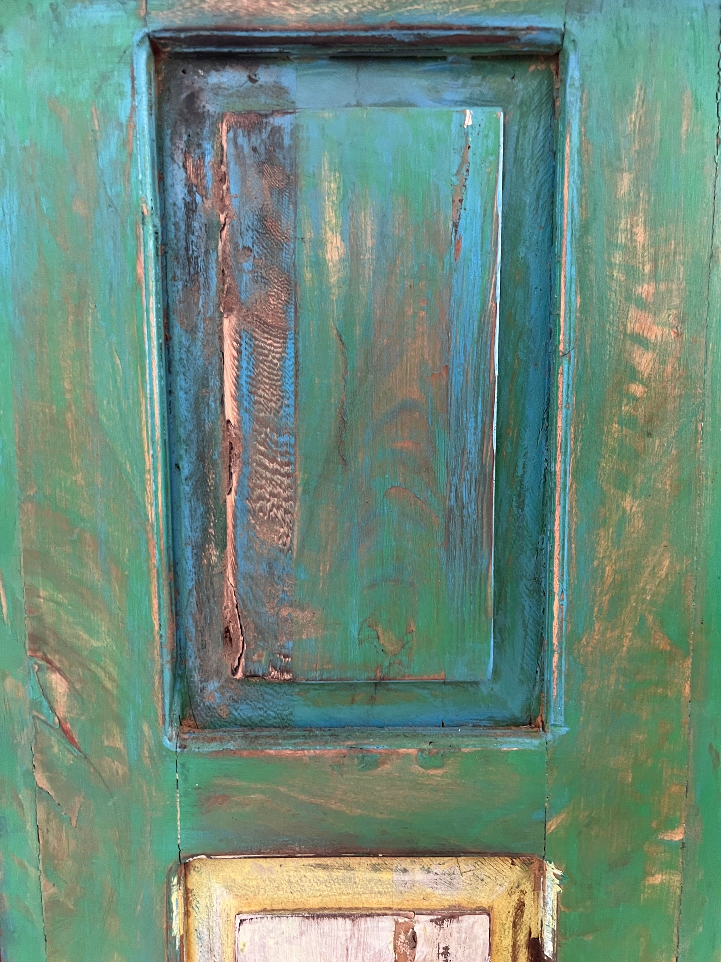 Beautiful Rustic Colourful Wooden Cabinet