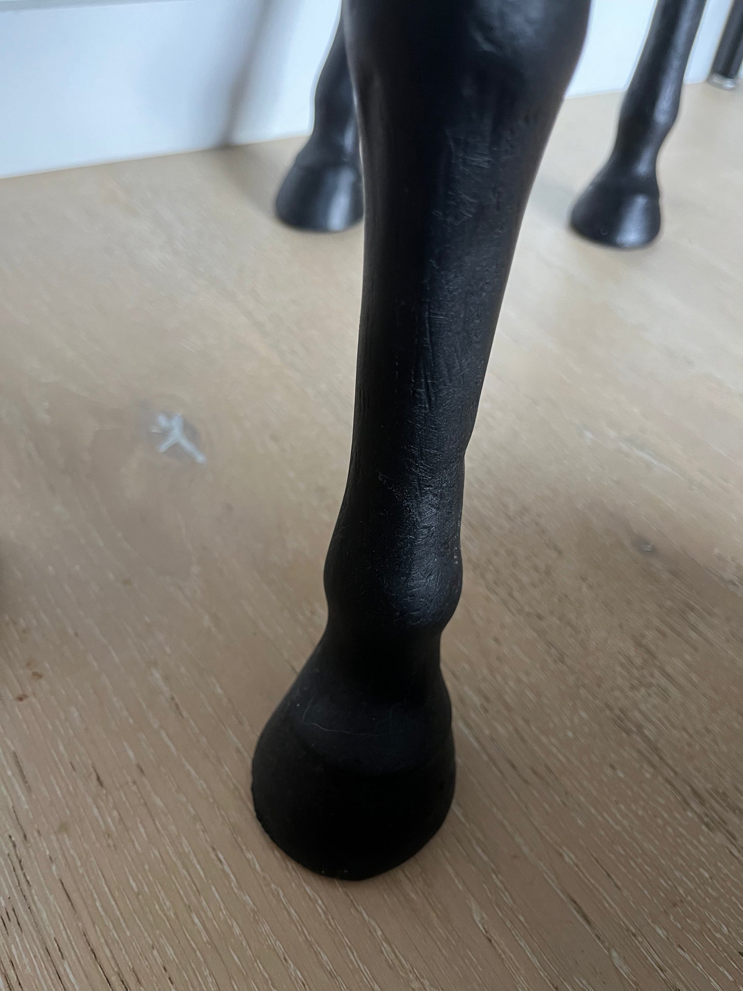 Black/ Gold Open Horse Sculpture