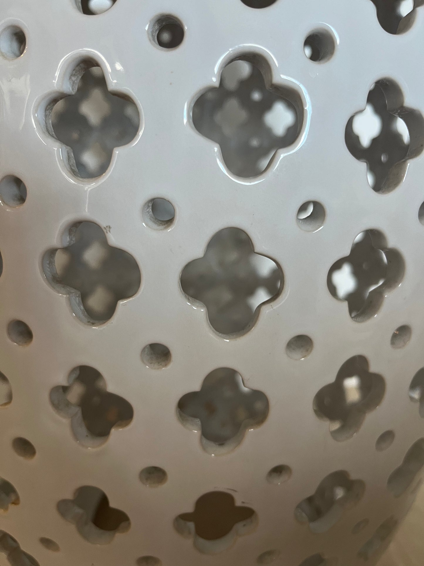 White Ceramic Garden Stool