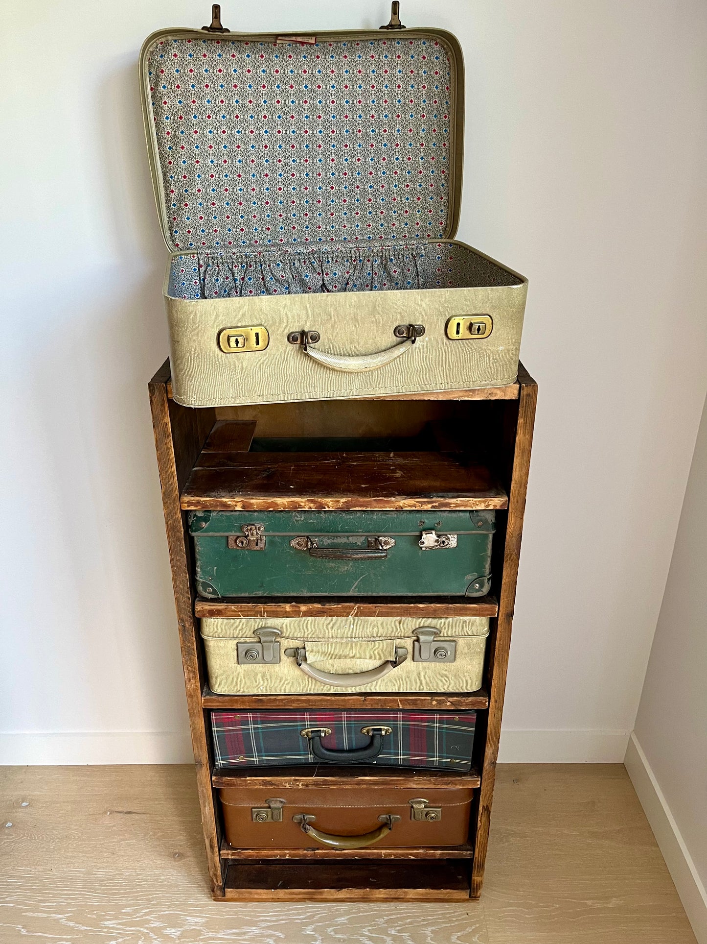 Vintage Suitcase Drawer Set