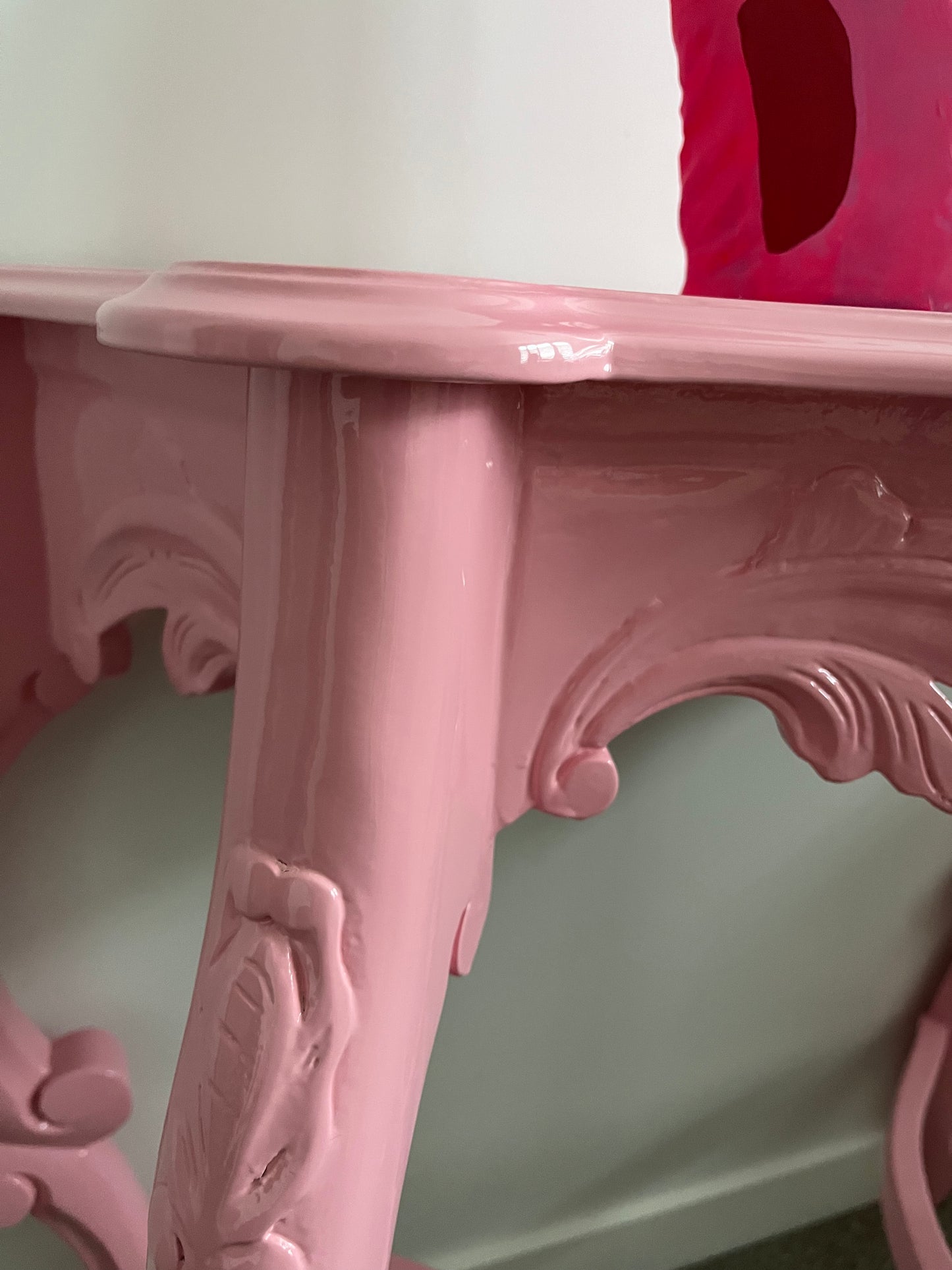 Gorgeous Pink Glossy Table
