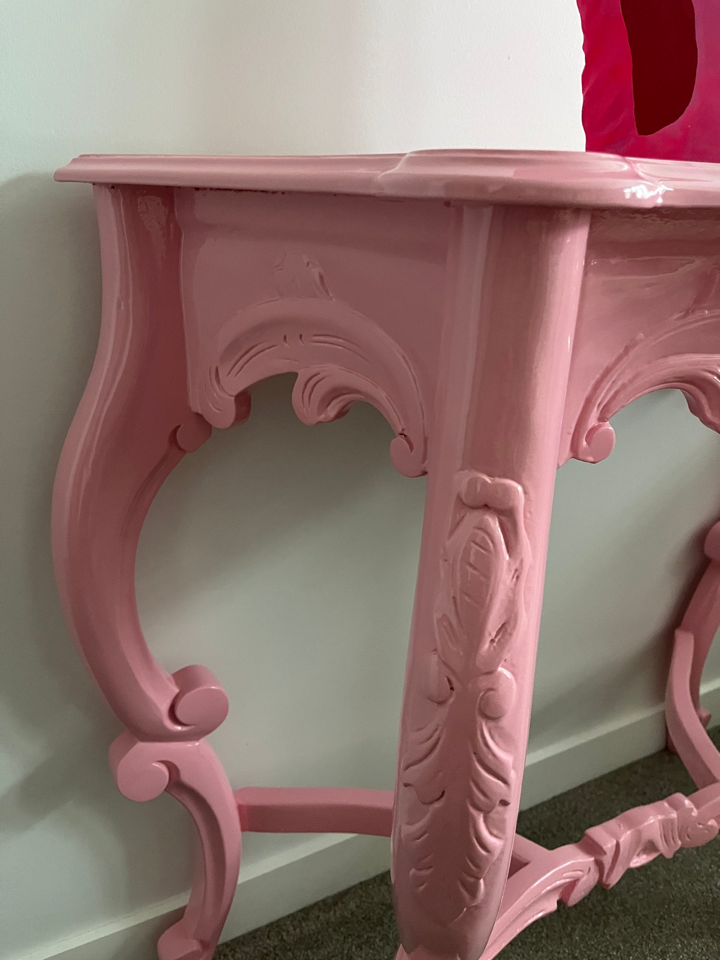 Gorgeous Pink Glossy Table