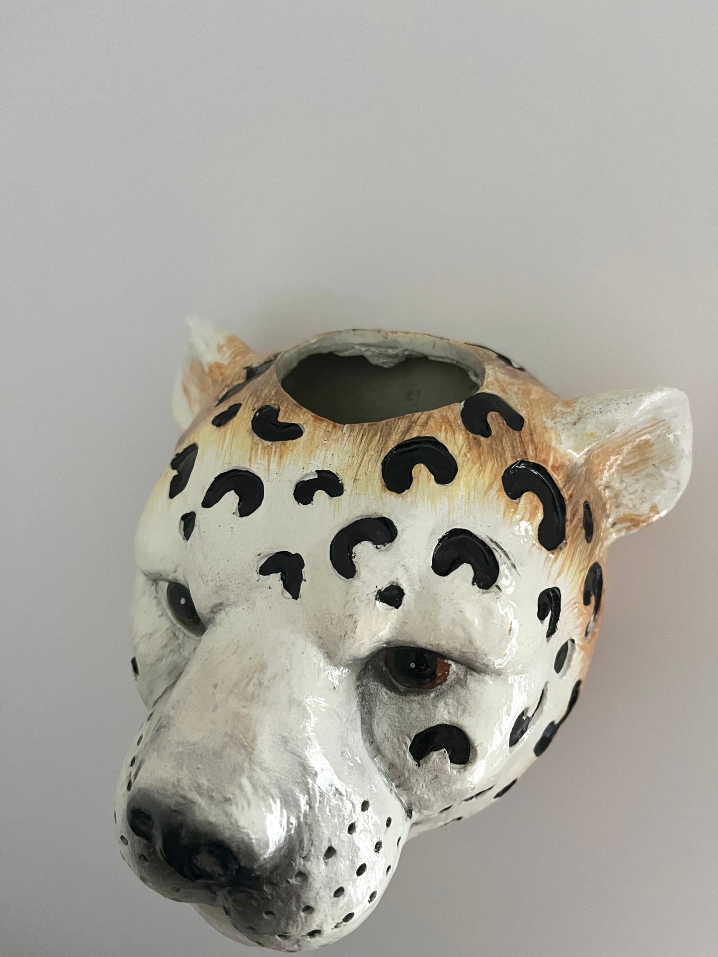 Leopard Wall Vase
