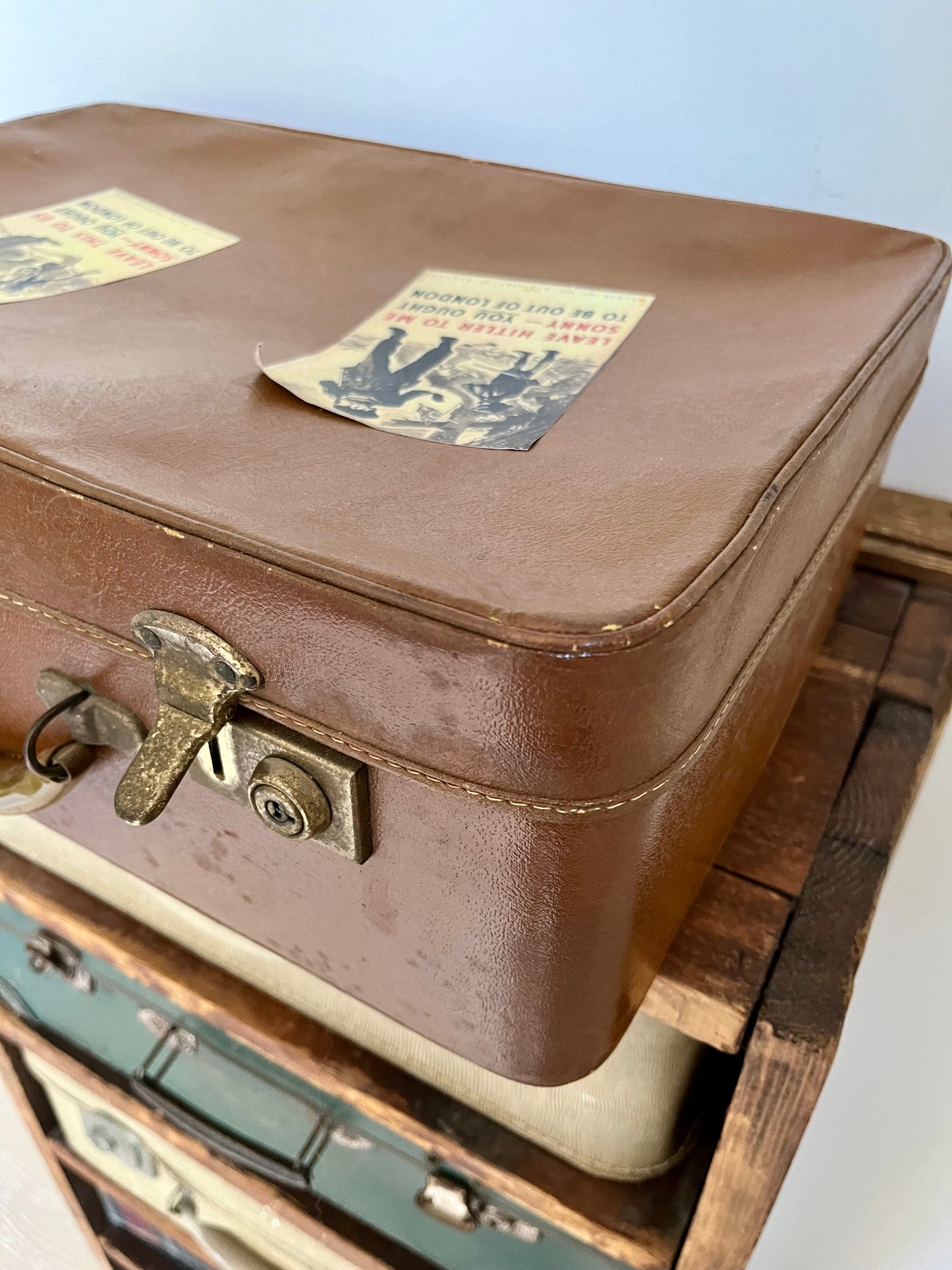 Vintage Suitcase Drawer Set