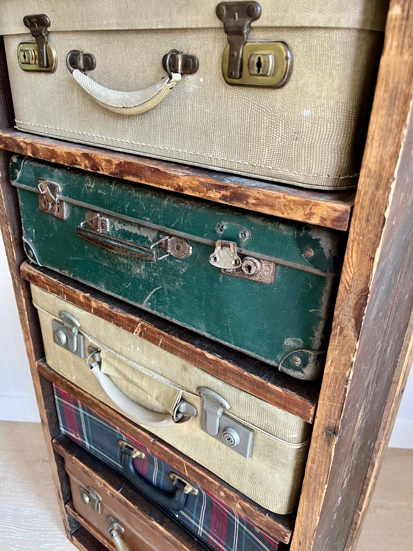 Vintage Suitcase Drawer Set