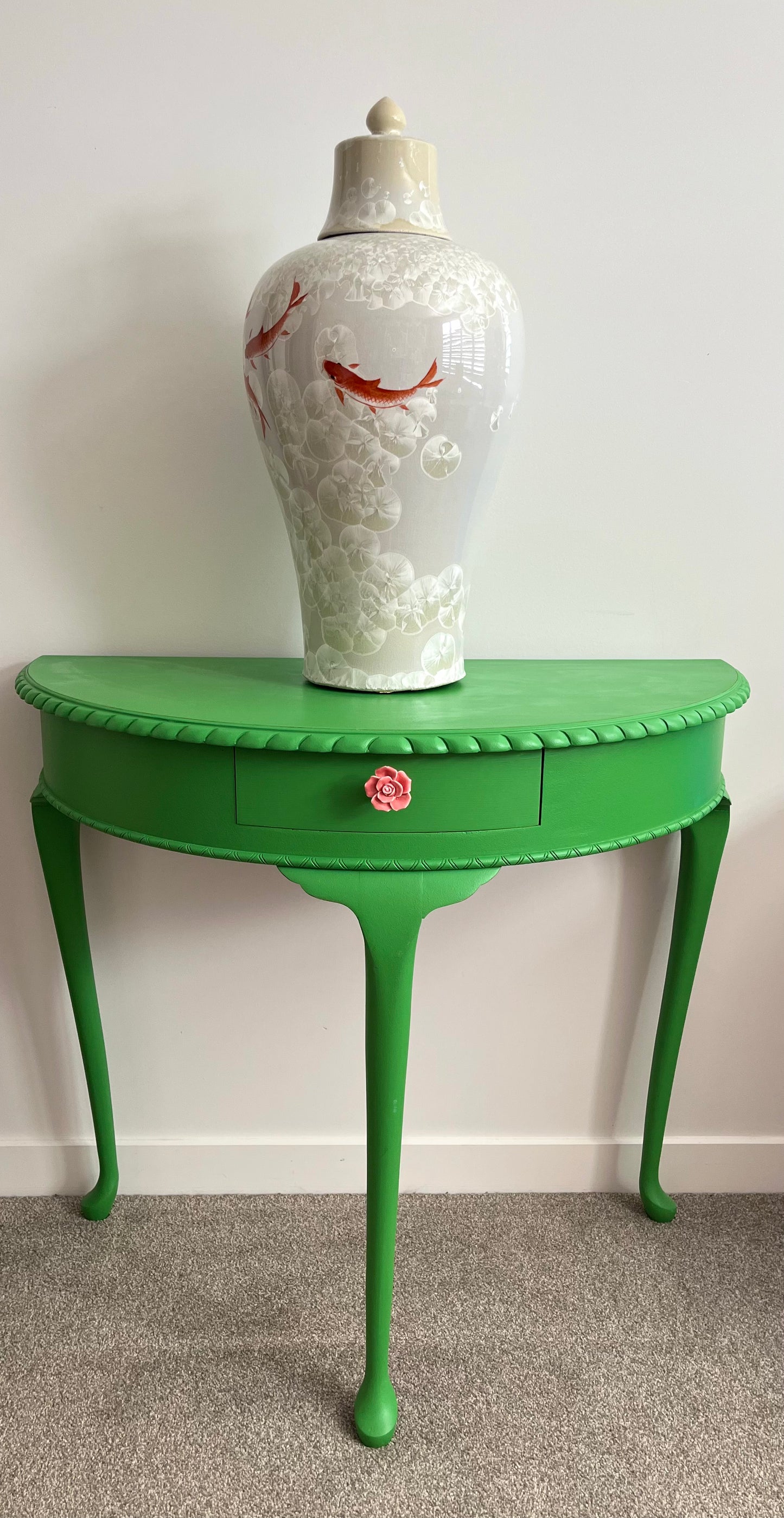 Gorgeous Green Hall Table