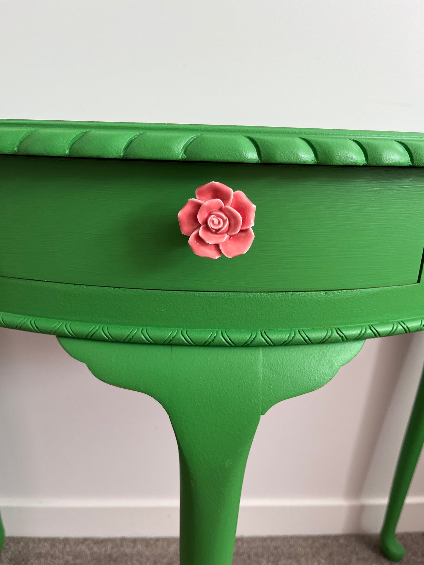 Gorgeous Green Hall Table