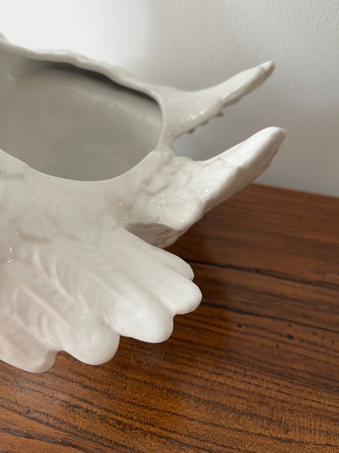 Beautiful Ceramic Swan Planter