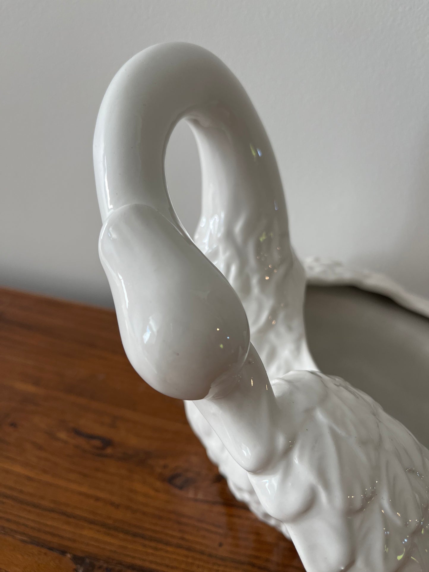 Beautiful Ceramic Swan Planter