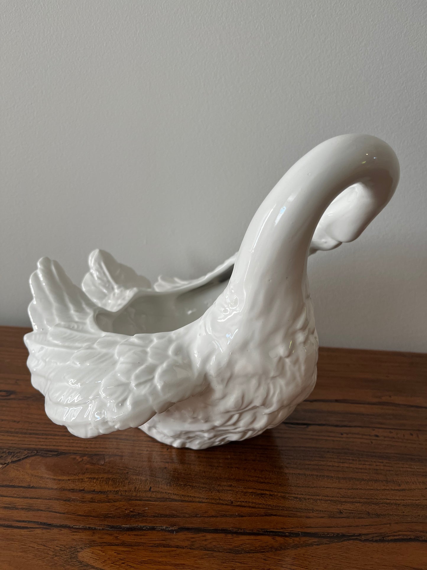 Beautiful Ceramic Swan Planter