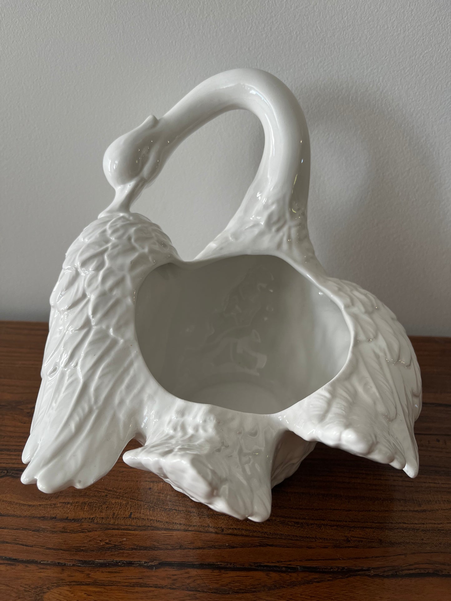 Beautiful Ceramic Swan Planter