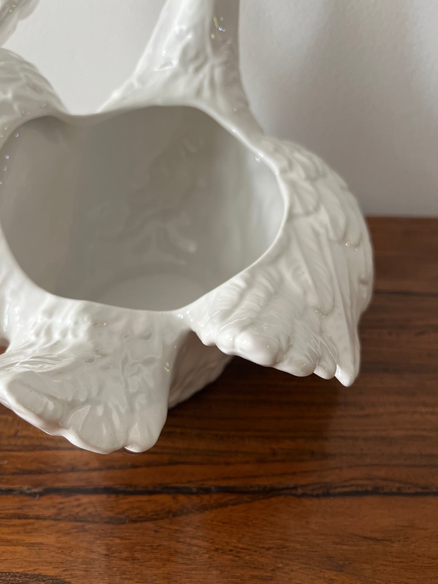 Beautiful Ceramic Swan Planter