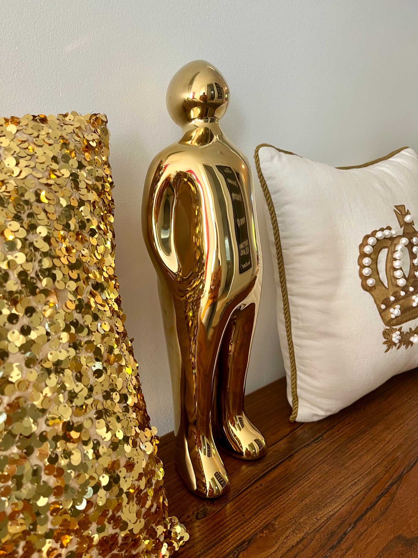 Gorgeous Gold Ceramic Sculpture