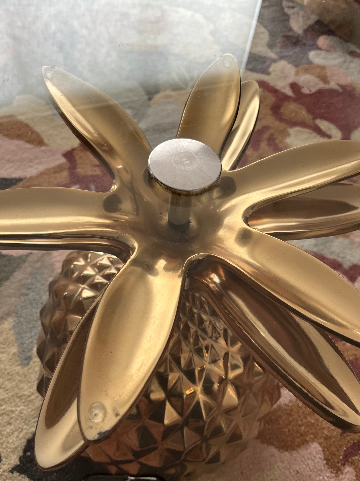 Gorgeous Gold Pineapple Coffee Table