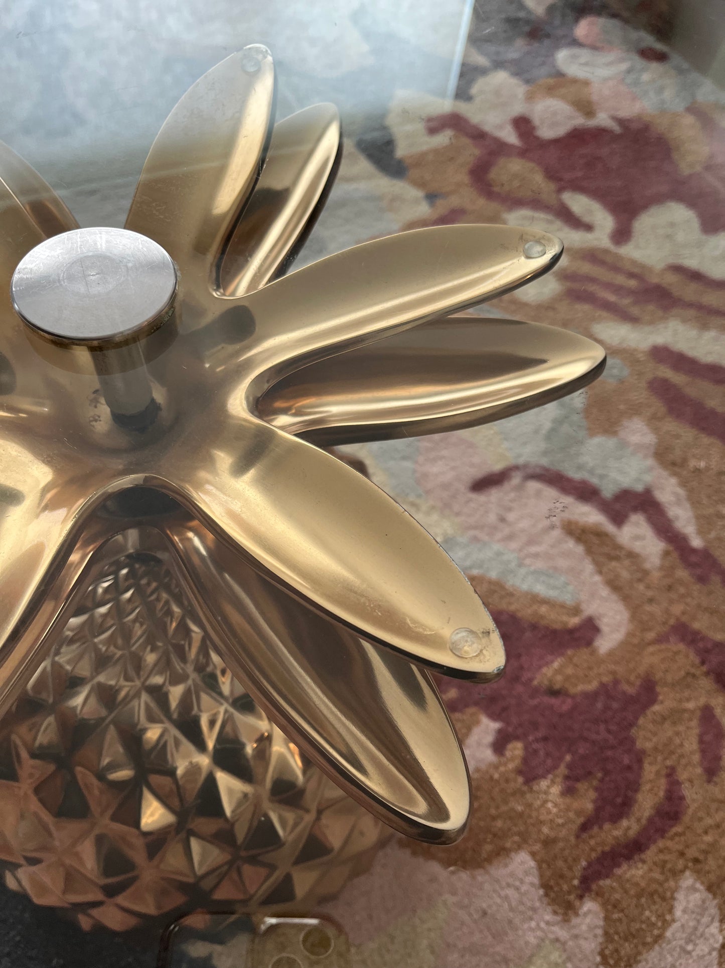 Gorgeous Gold Pineapple Coffee Table