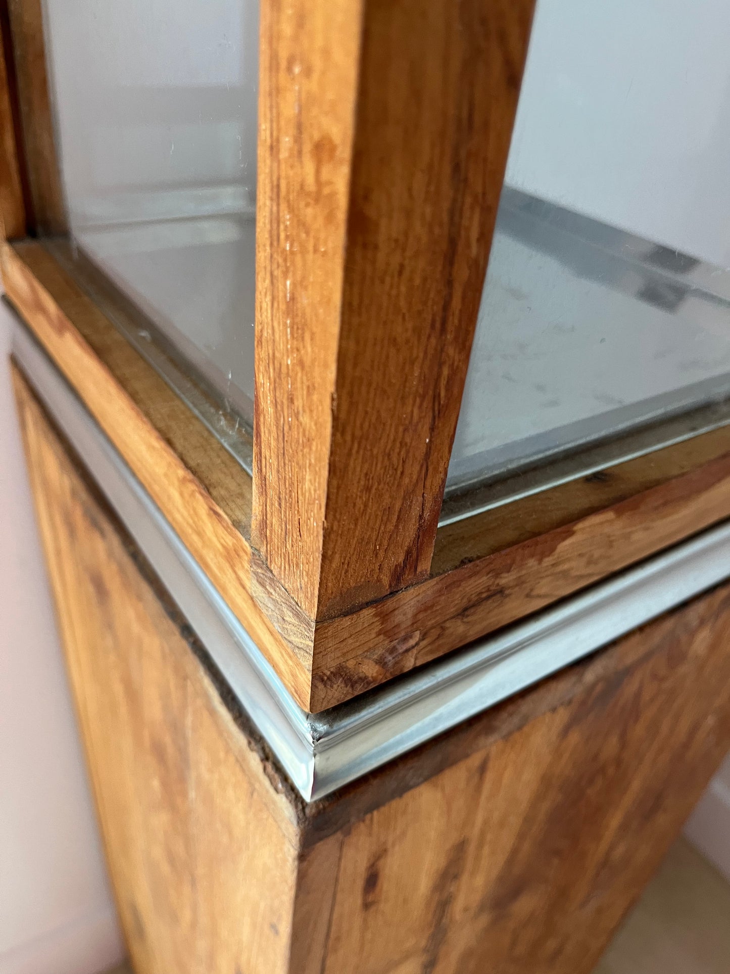 Wooden Pillar Display Stand with Naughty Gnome