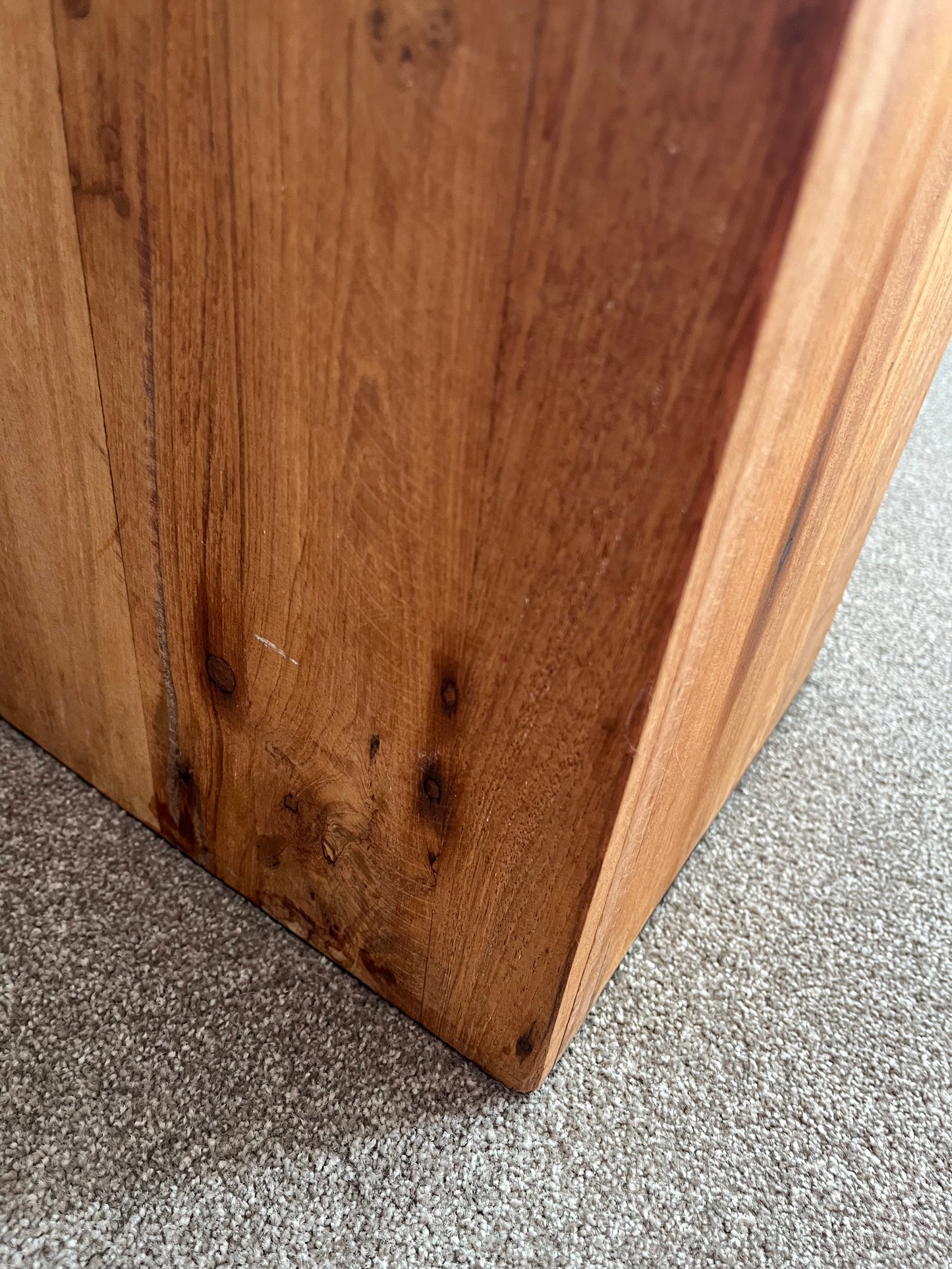 Wooden Pillar Display Stand with Naughty Gnome