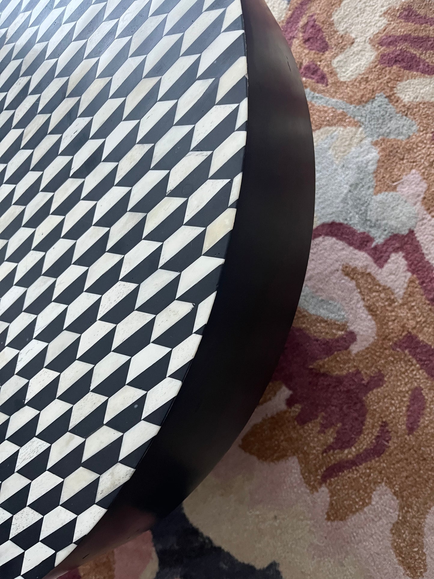 Stunning Freedom Bone Inlay Coffee Table