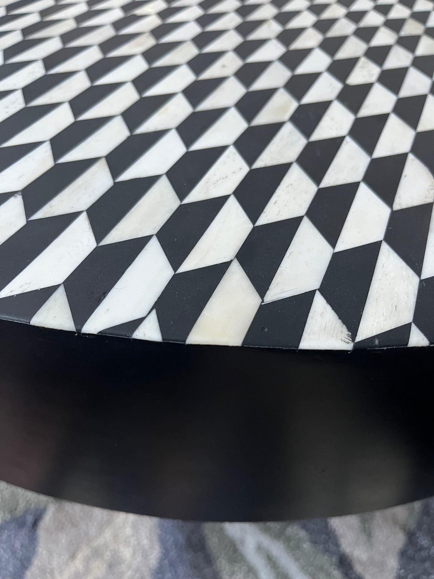 Stunning Freedom Bone Inlay Coffee Table
