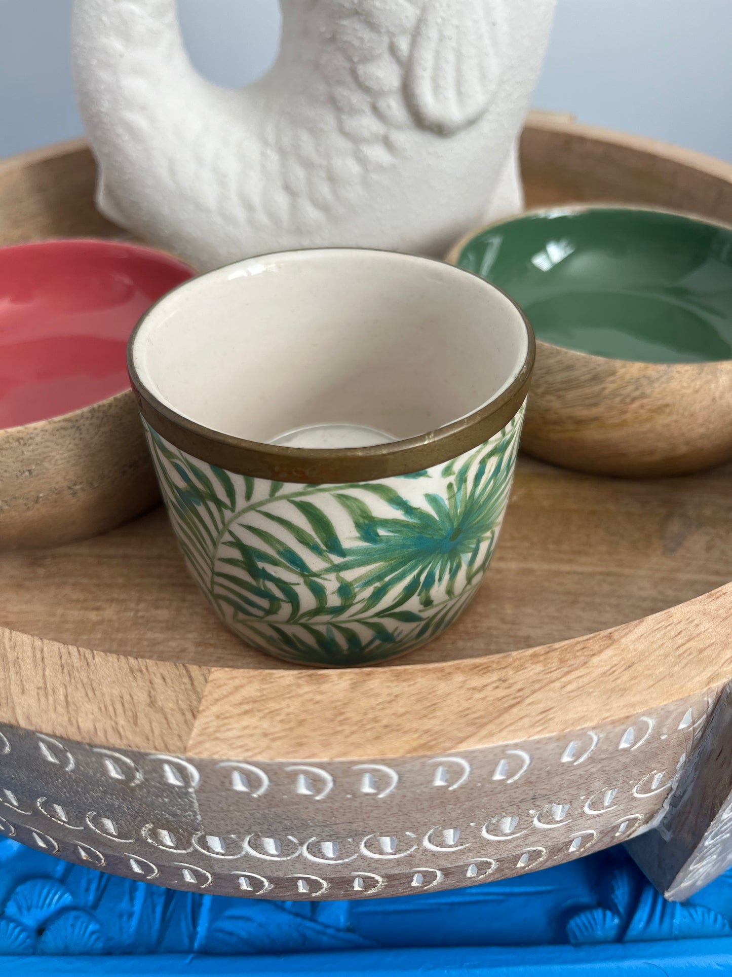 Lovely Wooden Tray with Accessories