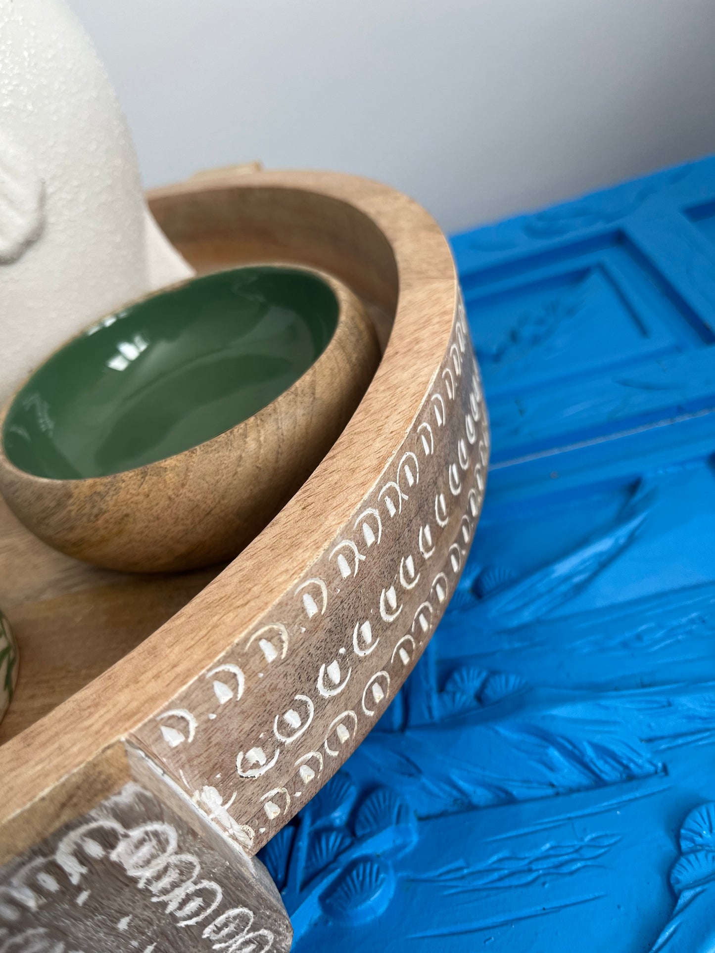 Lovely Wooden Tray with Accessories