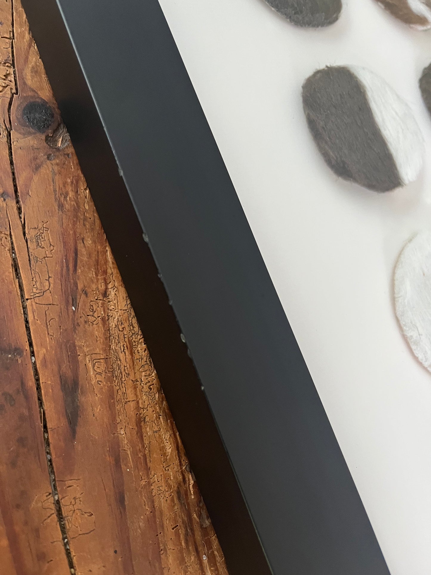 Lovely Framed Cowhide Art
