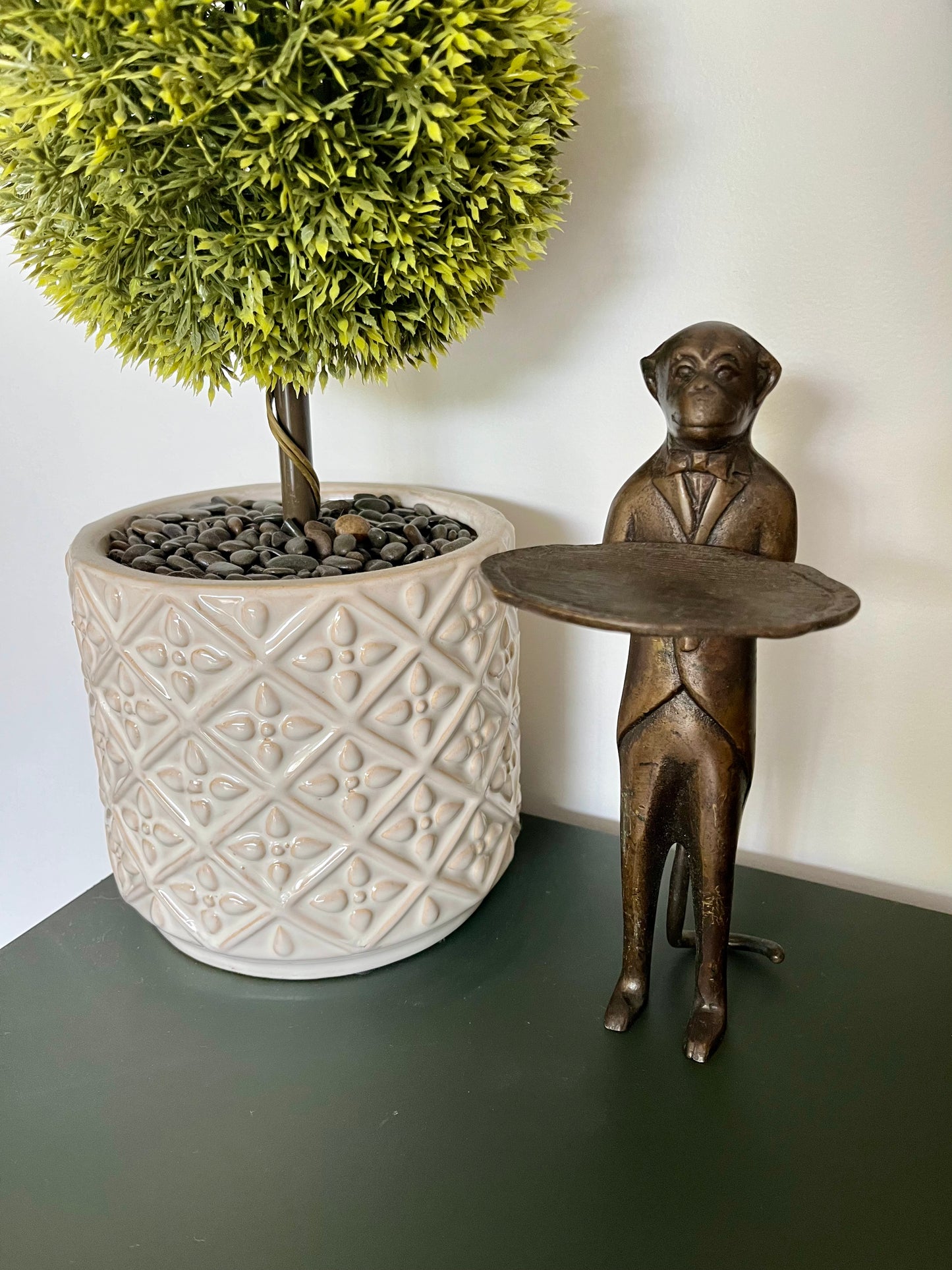Gorgeous Brass Monkey Sculpture
