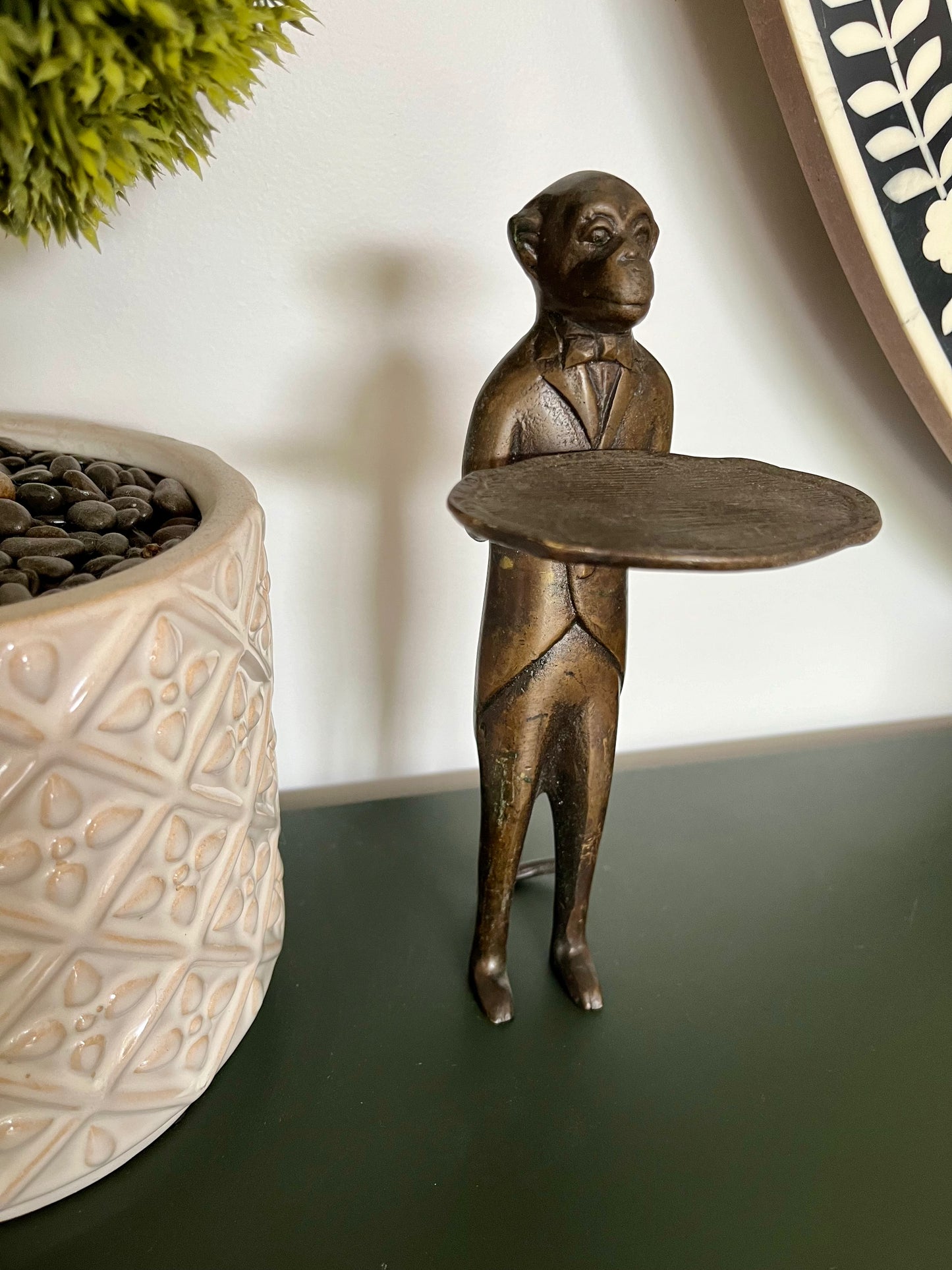 Gorgeous Brass Monkey Sculpture