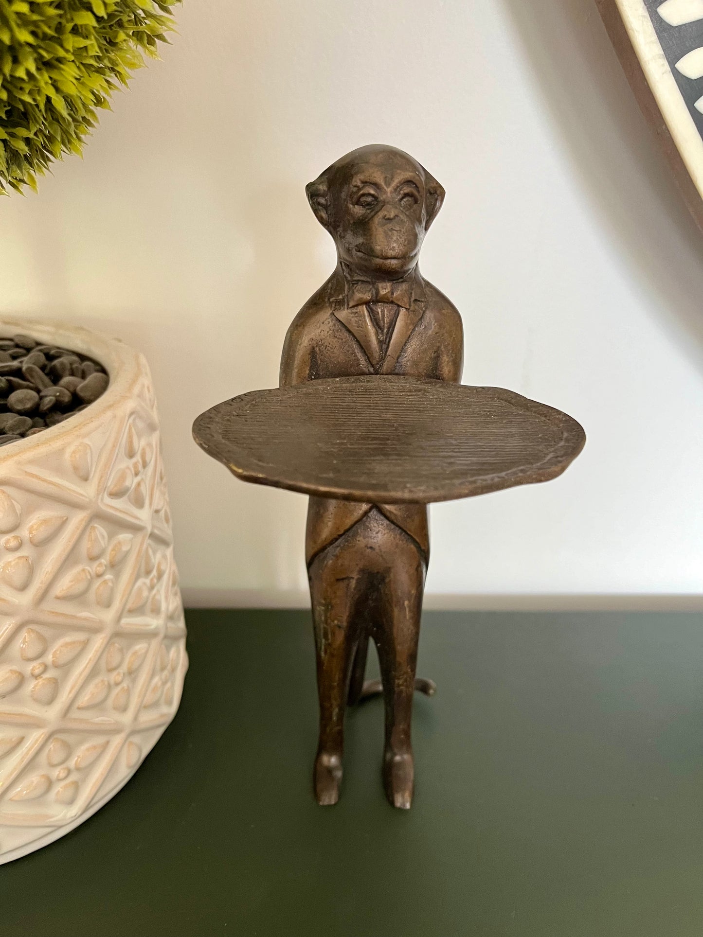 Gorgeous Brass Monkey Sculpture