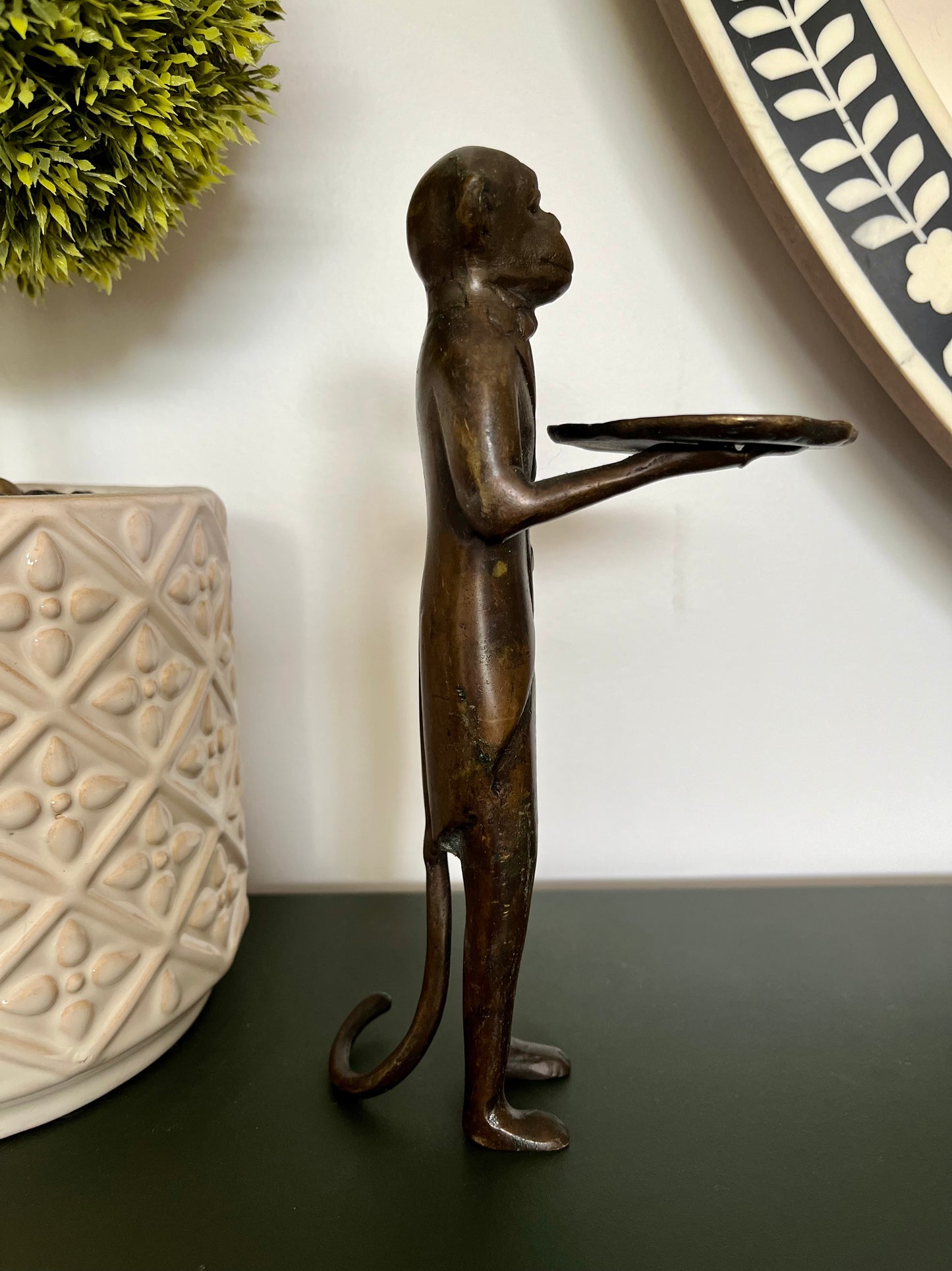Gorgeous Brass Monkey Sculpture