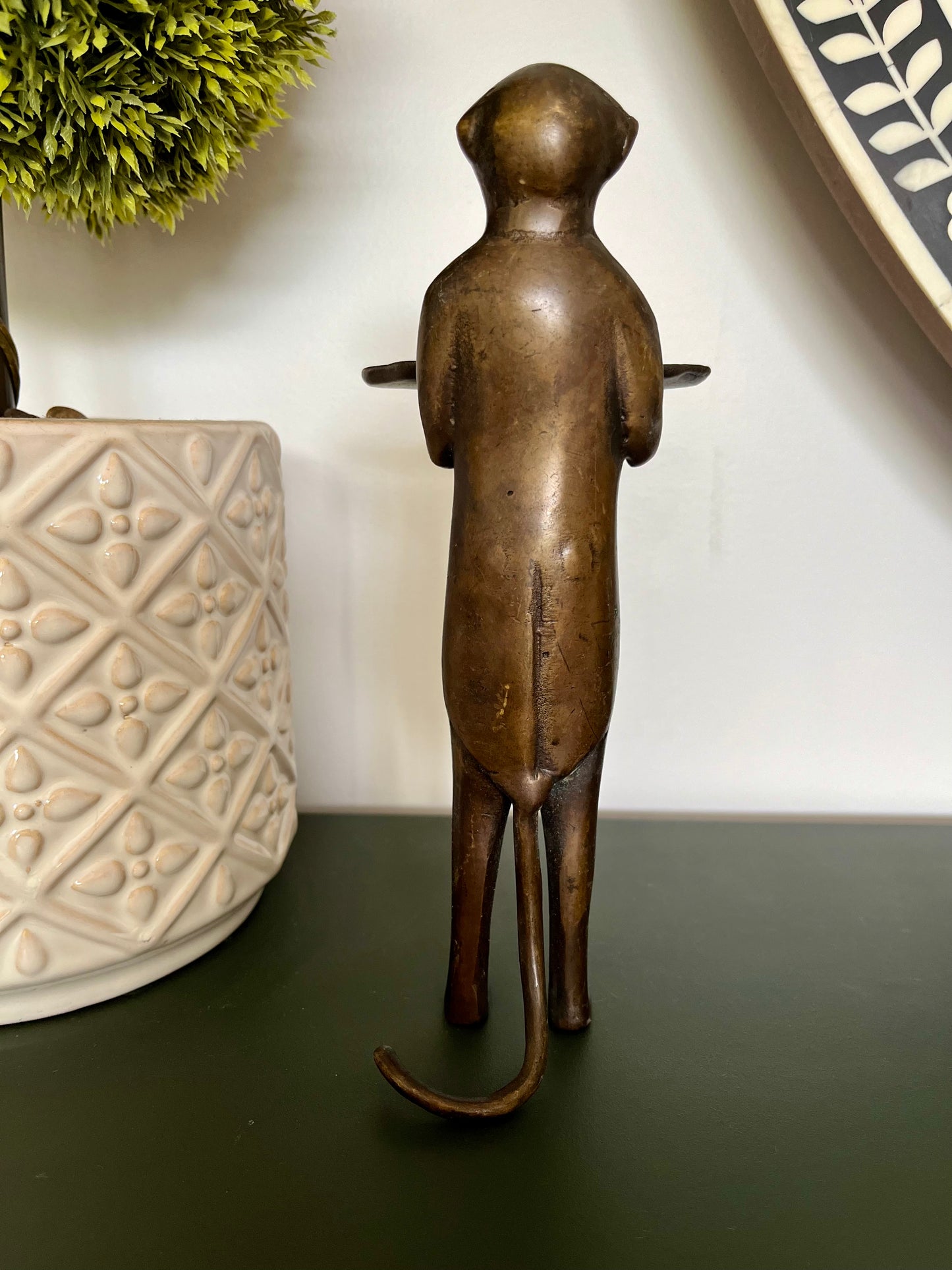 Gorgeous Brass Monkey Sculpture