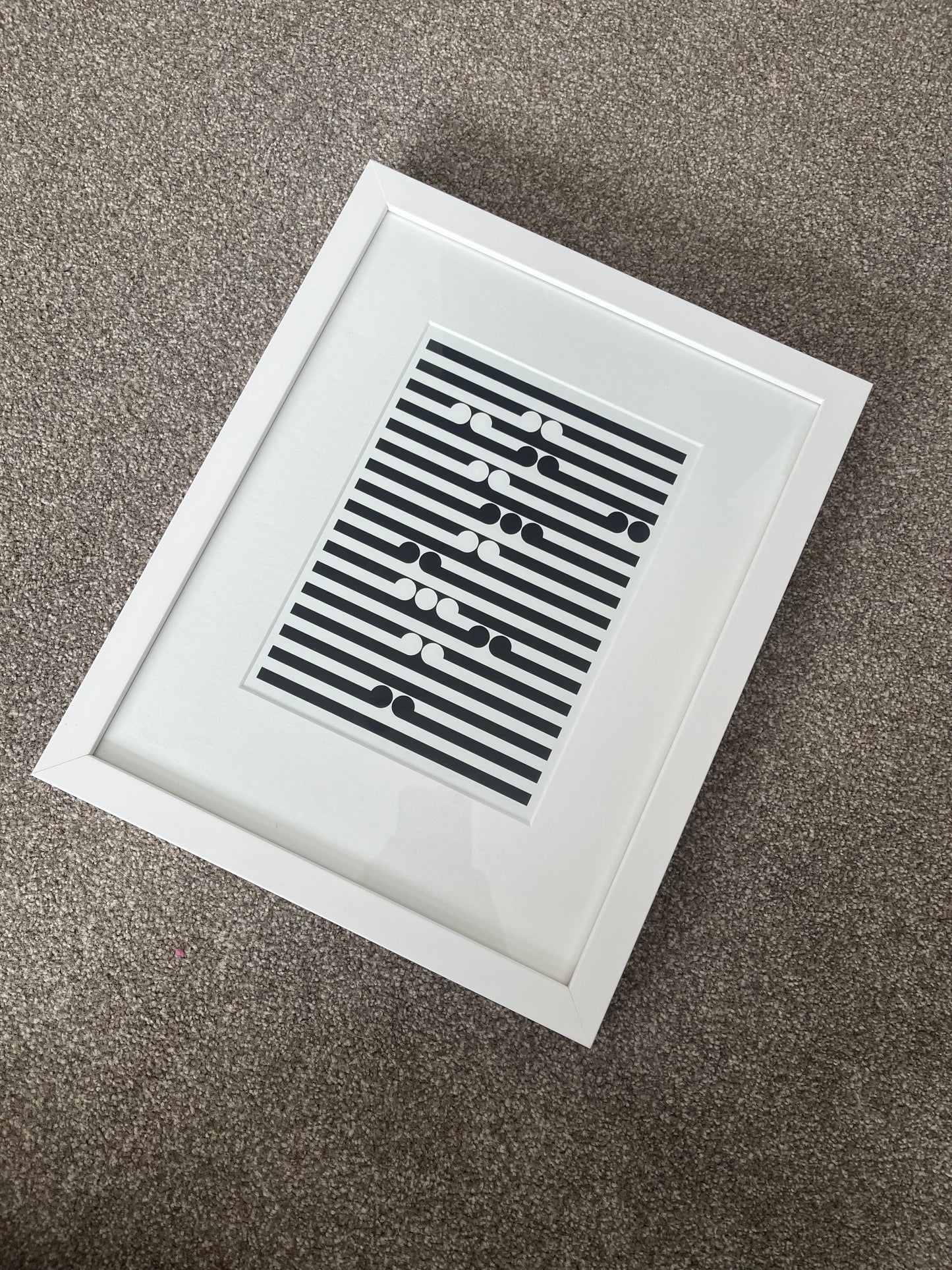 Trio of Black & White Contemporary Framed Prints