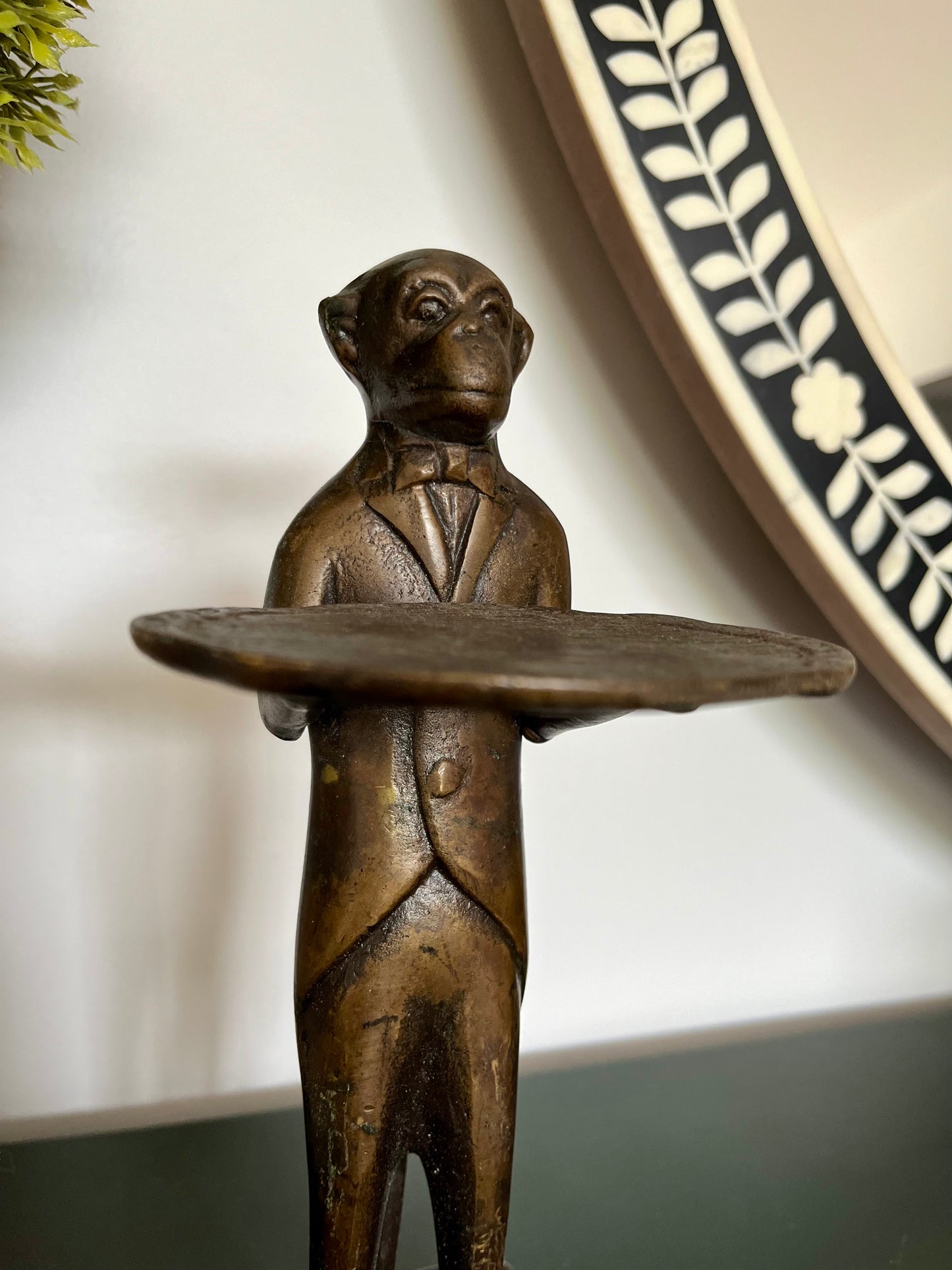 Gorgeous Brass Monkey Sculpture