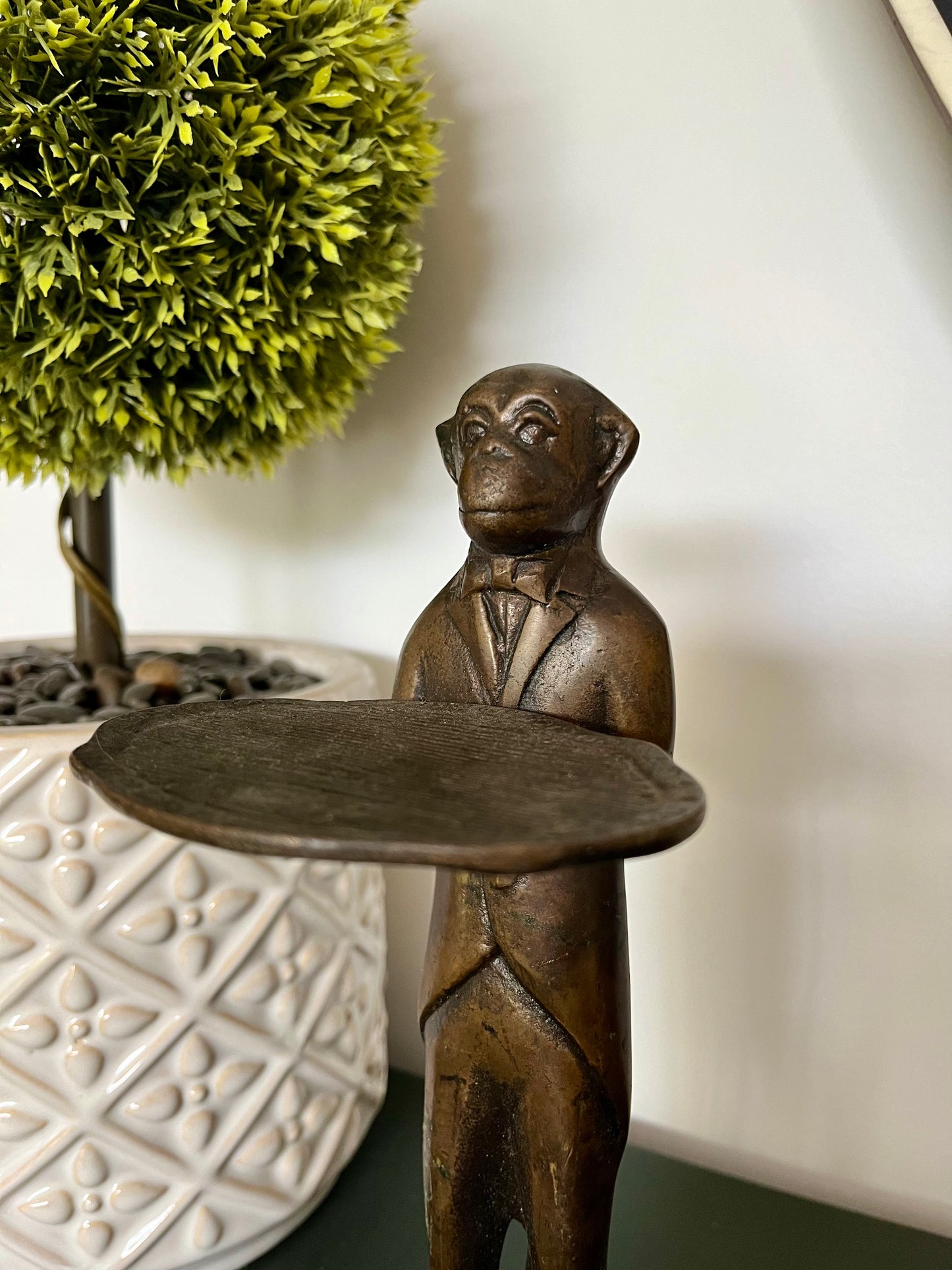 Gorgeous Brass Monkey Sculpture