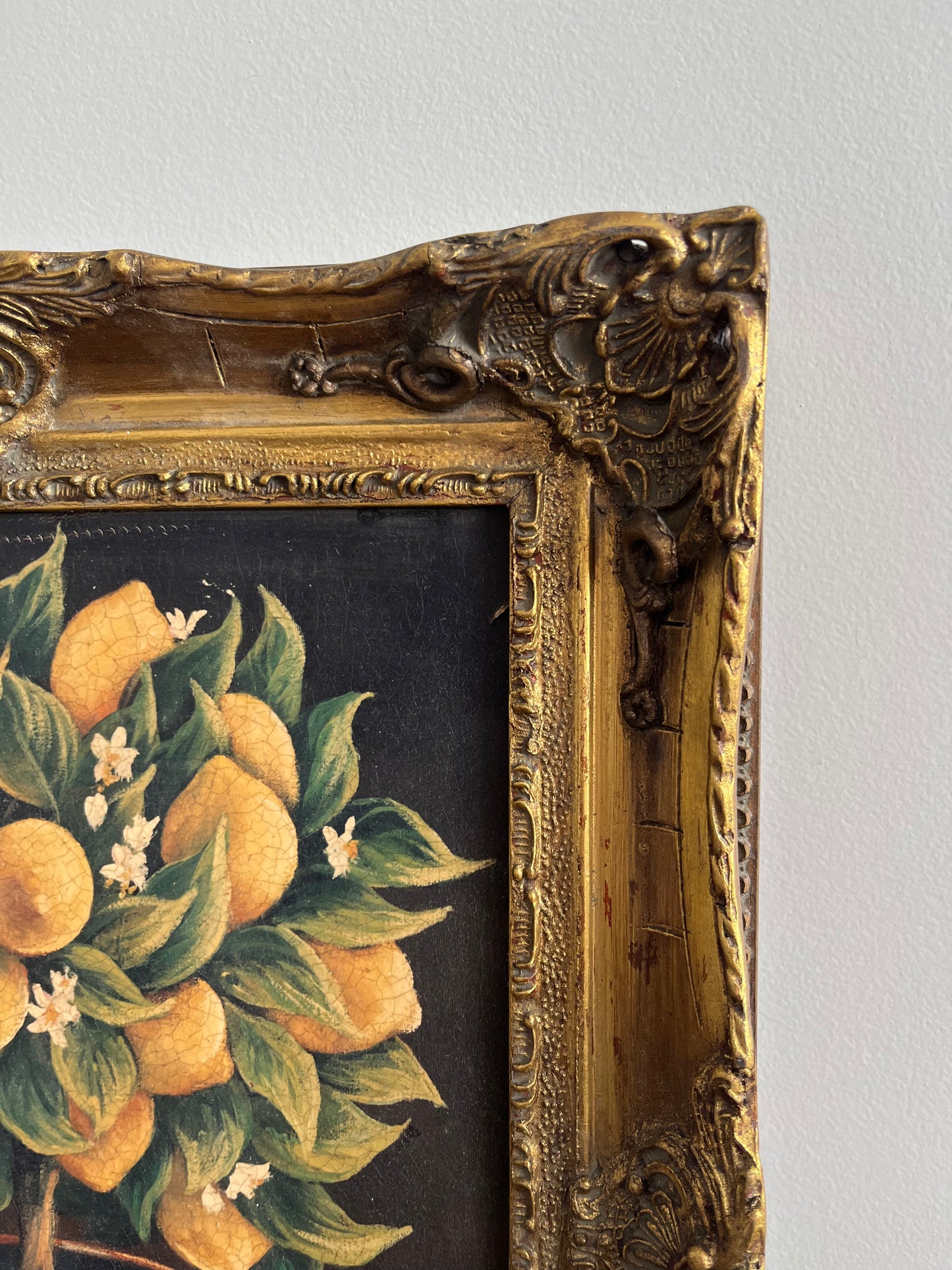 Beautiful Trio of French Canvas Gold Framed Prints