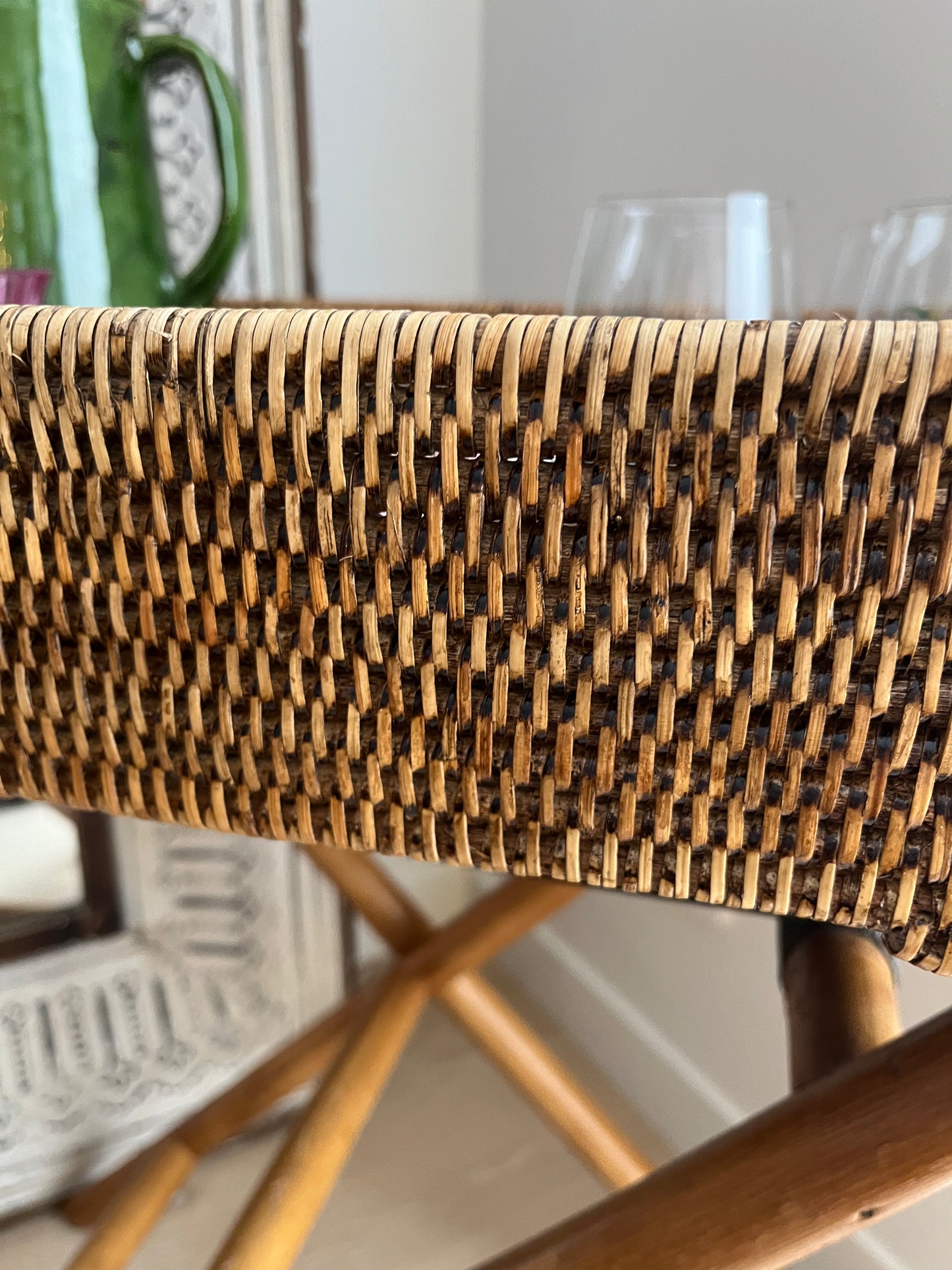 Beautiful Rattan Butler Tray