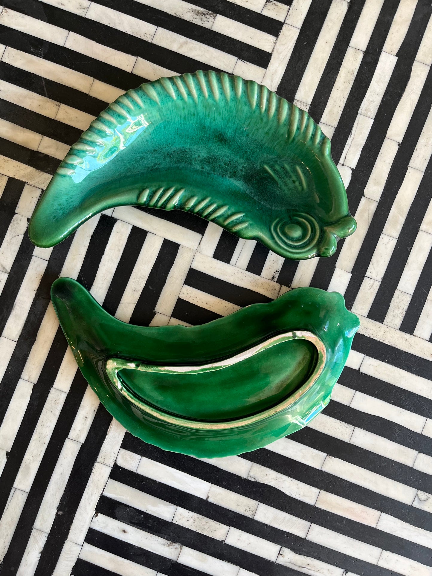 Gorgeous Trio of Ceramic Fish Dishes