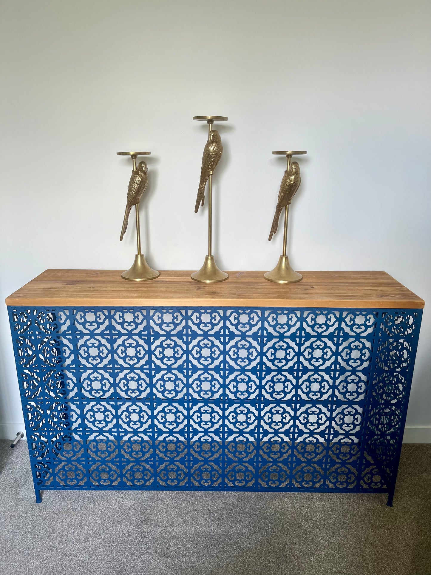 Stunning Wooden and Metal Console Table