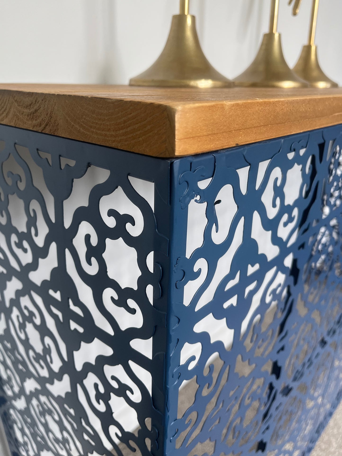 Stunning Wooden and Metal Console Table