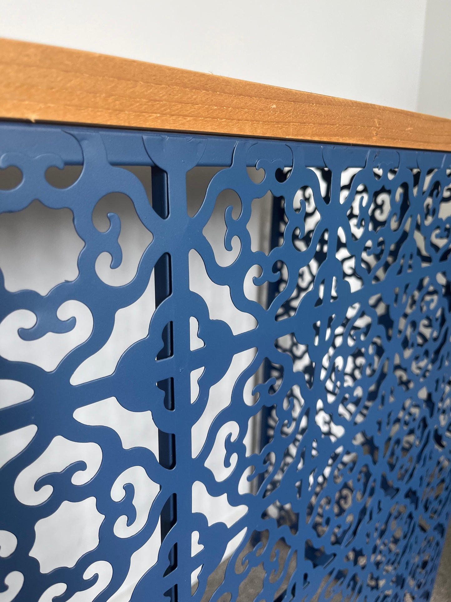 Stunning Wooden and Metal Console Table