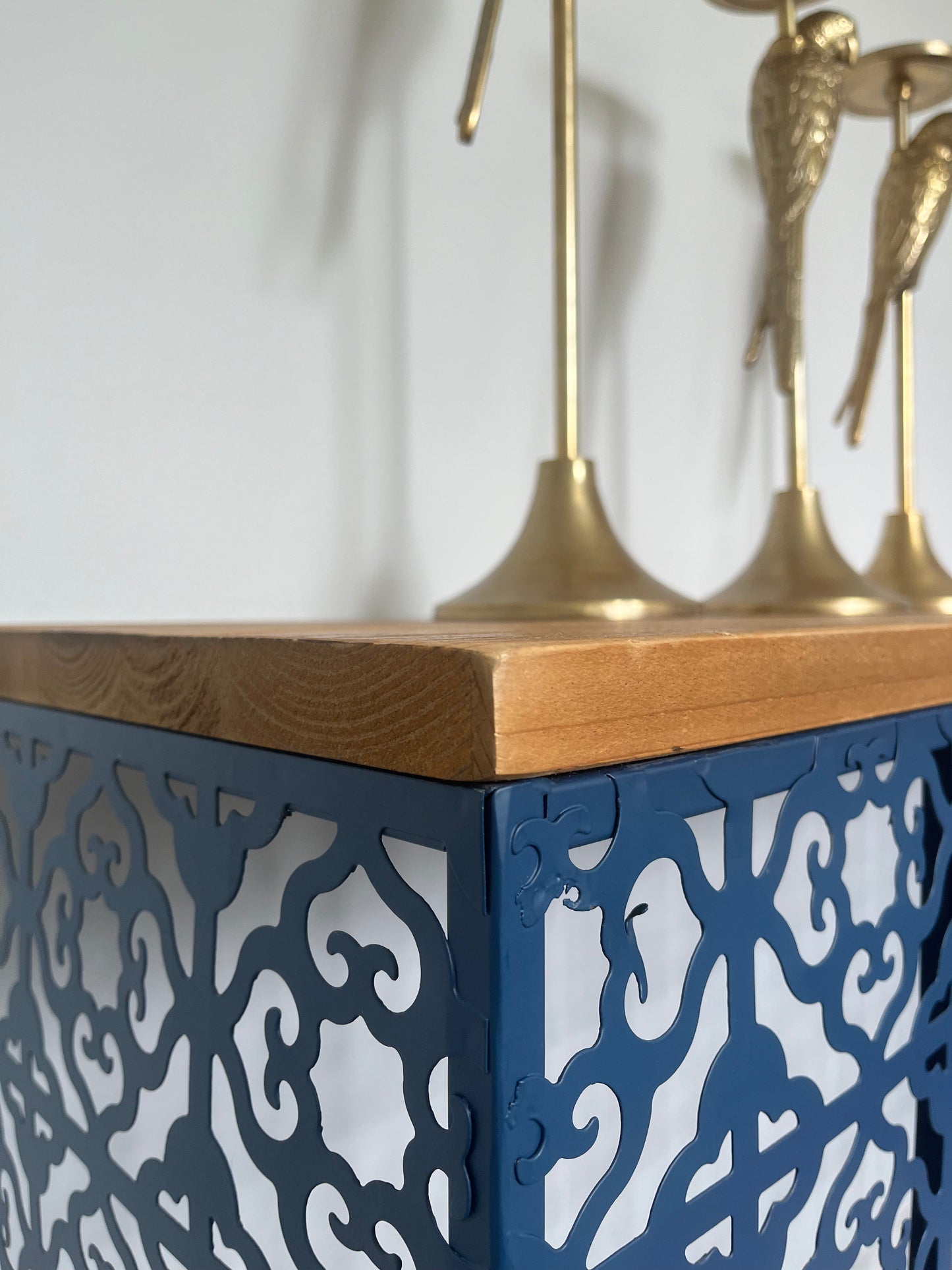 Stunning Wooden and Metal Console Table