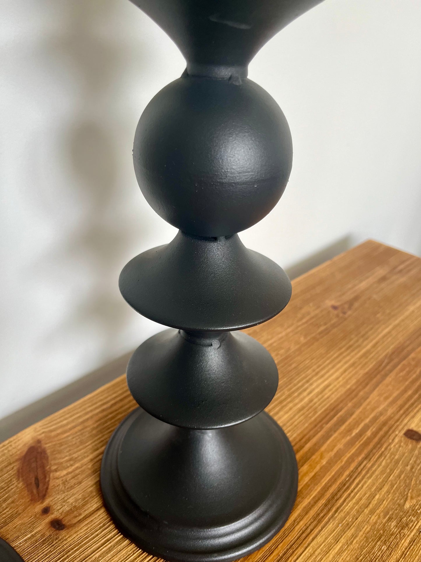 Trio of Black Candles Holders